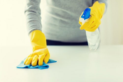 Deep upholstery cleaning service for a living room sofa in Uxbridge