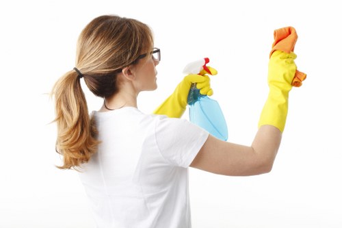 Customer completing a secure carpet cleaning payment
